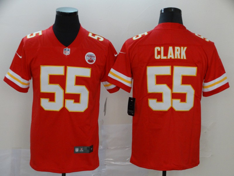 Men's Kansas City Chiefs Frank Clark #55 Red Jersey